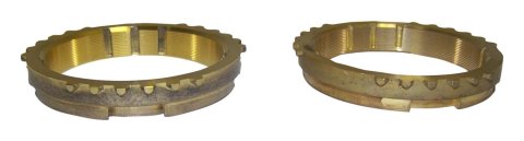 Crown Automotive Manual Transmission Replacement Parts J8127403 Synchronizer Blocking Ring, Bronze, Metal, Borg Warner T4/T5 Transmission, Jeep, Set