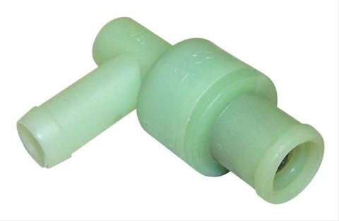 Crown Automotive PCV Valves 3671076 Valve, PCV, 90 degree Angle, Plastic, White, Chrysler, Dodge, Jeep, Plymouth, Each