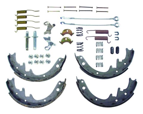 Crown Automotive Brake Shoes 8133818MK Shoes, Master Set, Riveted, Semi-Metallic, with Hardware, Jeep, Set