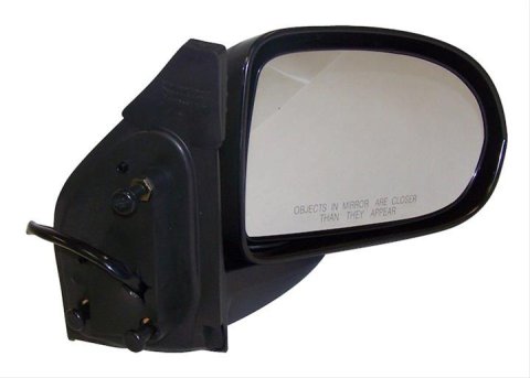 Crown Automotive Side View Mirrors 5115042AG Mirror, Replacement, Passenger Side, Electric, Flat, Black Textured Housing, Jeep, Each