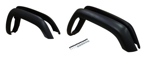 Crown Automotive Fender Flare Kits 5FWK-MT Flares, Front and Rear, ABS Plastic, Matte Black, 2.625 in. Width, Jeep, Kit