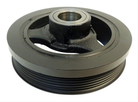 Crown Automotive Harmonic Balancers 4792811AB Balancer, Nodular Iron, Black Powdercoated, Chrysler, Dodge, Each