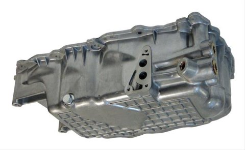 Crown Automotive Oil Pans for 2003-2005 NEON, 2003-2004 PT CRUISER - 4884385AE Pans, Wet Sump Style, Aluminum, Natural, Chrysler, Dodge, 2.4L, Each