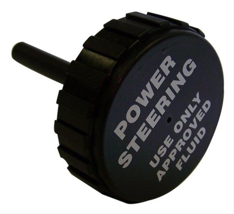Crown Automotive Power Steering Reservoir Caps 52003132 Cap, Plastic, Black, Jeep, 2.1L, 2.5L, Each