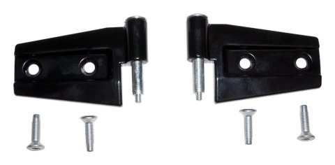 Crown Automotive Door Hinges 55395384K Hinges, Steel, Black, One Driver Side Hinge and One Passenger Side Hinge, Jeep, Pair