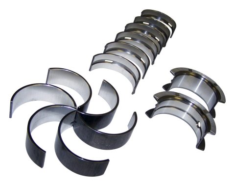 Crown Automotive Main Bearings 8133254K6 Bearings, 0.010 in. Crankshaft Undersize, Bi-metal, Jeep, 3.8L, 4.0L, 4.2L, Set