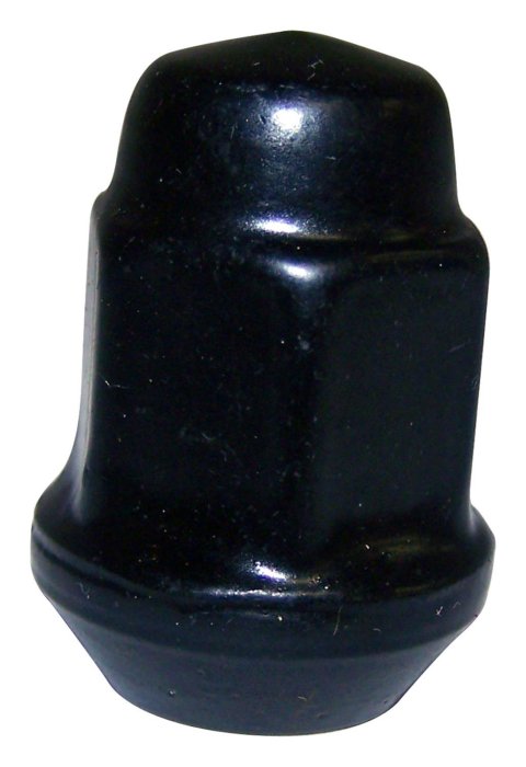 Crown Automotive Lug Nuts J4006956BLK Nut, Conical Seat, 1/2-20 RH in. Thread Size, Steel, Black, Dodge, Jeep, Each