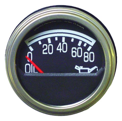 Crown Automotive Restoration Gauges for 1979-1983 CJ5, 1979-1986 CJ7, 1981-1985 SCRAMBLER - J5750279 Gauge, Restoration, Oil Pressure, Black Face, Jeep, Each