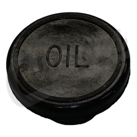 Crown Automotive Oil Filler Caps for 1993-2004 WRANGLER, GRAND CHEROKEE, 1993-2001 CHEROKEE - 33001016AL Cap, Push-in, Round, Rubber, Black, Jeep, Each