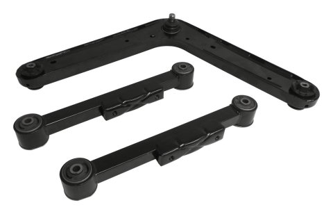 Crown Automotive Control Arms for 2002-2007 LIBERTY - CAK10 Arm, Rear, Stock Style, Steel, Black Painted, Jeep, Set of 3