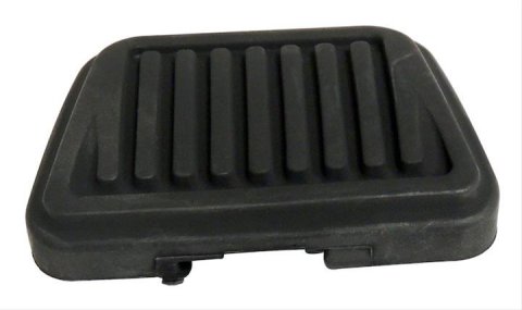 Crown Automotive Pedal Pads 52009562 Pads, Brake/Clutch Position, Rectangle, Rubber, Black, Dodge, Jeep, Each