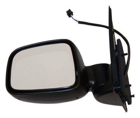 Crown Automotive Side View Mirrors for 2002-2007 LIBERTY - 55155841AI Mirror, Replacement, Driver Side, Electric, Flat, Black Housing, Jeep, Each