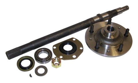 Crown Automotive Direct-Fit Axle Shaft Assemblies 8127081K Assembly, Rear Passenger Side, Bolt-in, 29-spline Inner, Steel, AMC Model 20, Jeep, Each