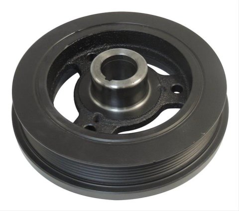 Crown Automotive Harmonic Balancers 33002920 Balancer, Nodular Iron, Black Powdercoated, Internal Engine Balance, Jeep, 4.0L, Each