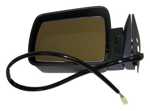 Crown Automotive Side View Mirrors 55075433 Mirror, Replacement, Driver Side, Electric, Flat, Black Housing, Jeep, Each