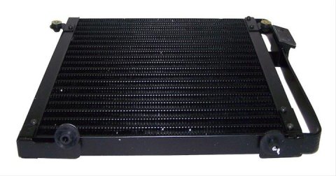 Crown Automotive Air Conditioning Condensers for 1991-1992 CARAVAN, GRAND TOWN & COUNTRY - 5012649AA Condenser, Aluminum, Black, Chrysler, Dodge, Each