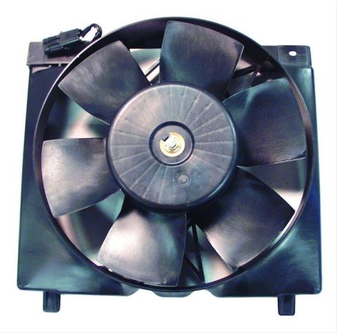 Crown Automotive Electric Fans for 1987-1996 CHEROKEE, 1987-1992 COMANCHE - 52005748 Fan, Electric, Single, Plastic, Black, 11 in. Diameter, Jeep, 4.0L, Each