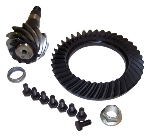 Crown Automotive Ring and Pinion Gear Installation Kit Combos 83504376 Dana 35 3.55 Gears Gears, 3.55:1 Ratio, 26-spline, Standard Rotation, Kit, Rear, 35, Jeep,