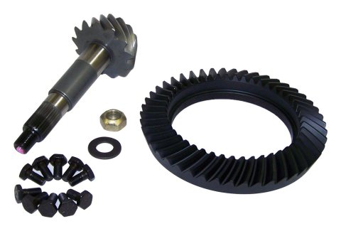 Crown Automotive Ring and Pinion Gear Installation Kit Combos 4137749 Dana 44 3.54 Gears Gears, 3.54:1 Ratio, 30-spline, Standard Rotation, Kit, Rear, 44, Jeep,