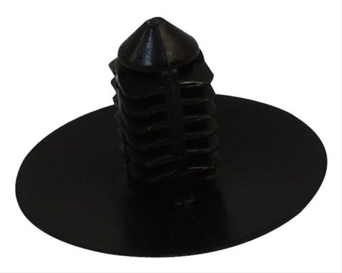 Crown Automotive Push Pins 4860379AA Body Fastener, Pin Retainer, Plastic, Black, Chrysler, Dodge, Each