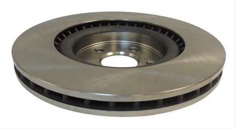 Crown Automotive Brake Rotors 5181513AC Rotors, Solid Surface, Steel, Natural, Front, Dodge, Jeep, Each