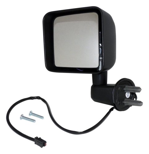 Crown Automotive Side View Mirrors for 2015-2018 WRANGLER, 2018 WRANGLER JK - 68249849AD Mirrors, Replacement, View, Plastic, Black, Jeep, Left, Each