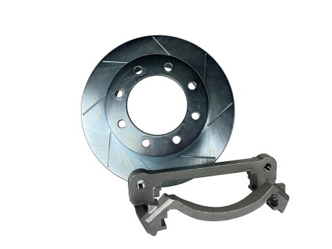 Baer Brakes Big Claw Brake Rotors for 2019-2025 2500, 3500 - 2142013-2 Rotors, Rear, Vented, Slotted Surface, 14.98 in. Outside Diameter, 1.342 in. Nominal Thickness, Zinc Plated, Pair