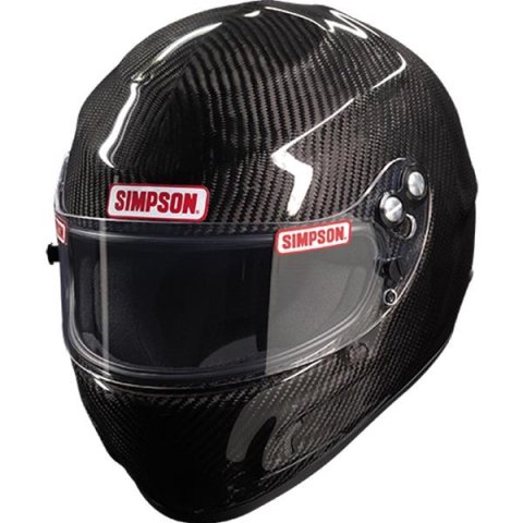 Simpson Devil Ray Carbon Fiber Helmets 783004C Helmet, Ray, Full Face, Gloss Fiber, Snell SA2020, X-Large, Each