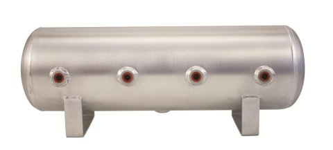 Air Lift Tanks 11958 Tank, 2.5 Gallons Volume, Aluminum, Natural, Each