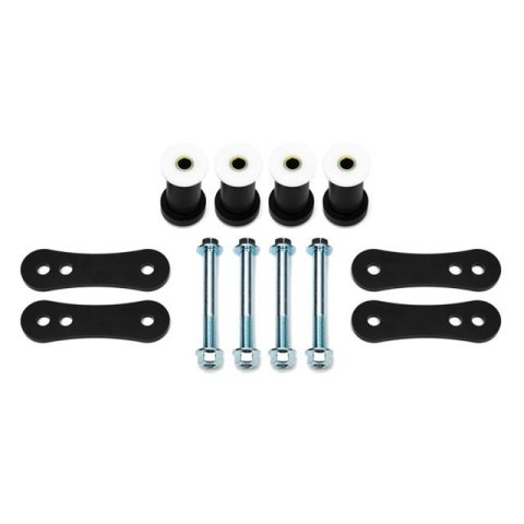 Detroit Speed Heavy-Duty Shackle Kits for 1982-2003 S10, 1982-1990 S15, 1991-2003 SONOMA - 041512DS Shackles, Heavy-Duty, Delrin® Bushings, Chevy, GMC, Kit