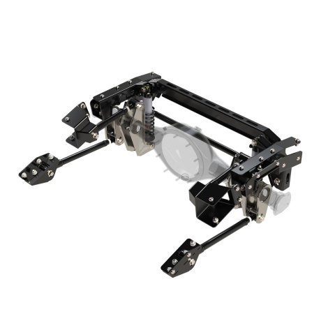 Detroit Speed QUADRALink Rear Suspension Kits for 1982-2003 S10, 1982-1990 S15, 1991-2003 SONOMA - 041758DS Link Kit, QuadraLink Suspension, Bolt-On, Steel, Black, Double Adjustable Coilover, Weld-In Axle Bracket, Chevrolet, GMC, Kit