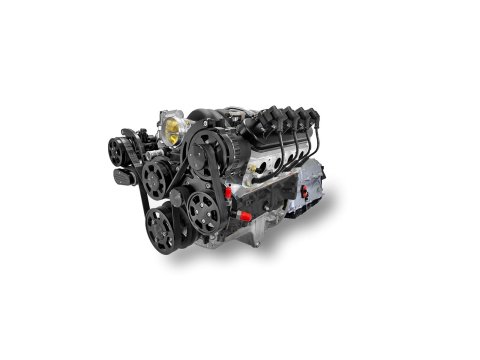 BluePrint Engines Engine and Transmission Combos BLS3763KBZF 376 c.i. GM LS Compatible Builder Series - Standard Edition - Fuel Injected - ZF Automatic - Black Pulley Kit