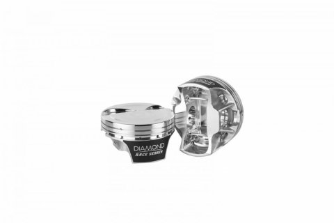 Diamond Pistons Race Series 21557-RS-8 Pistons, Dish, 12 Degree LS2K Series, Forged Aluminum, 4.125 in. Bore, -20.00cc Head Volume, Chevy, LSX, Set of 8