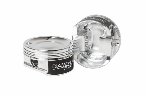 Diamond Pistons Sport Compact Series 36015-4 - 800HP Rated - 2618 Material - Coated Skirts - Includes Pins and Rings
