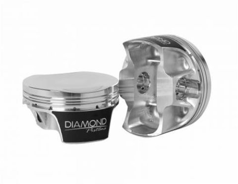 Diamond Pistons Competition Series 53115-R1-8 - 1200HP Rated - 2618 Material - Coated Skirts - Includes .185W Pins and Gas Nitrided Rings