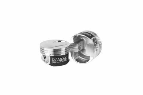 Diamond Pistons Marine Series 70061-8 - Replacement Mercury Racing Stern Engines - Coated Skirts - Includes Pins and Rings