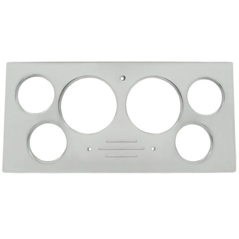 AutoMeter Mounting Sol. 73-79 Ford Truck Billet Panel/Gauge Kit SR - 3-3/8in. (x2) & 2-1/16in. (x4)