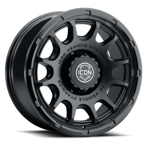 ICON Alloys Rancho 20x9 / 8x6.5 / 12mm / 5.5in BS DBL Black Wheel