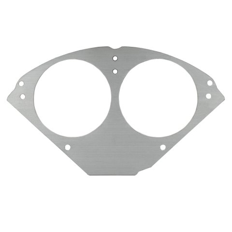 AutoMeter Mounting Solutions 55-56 Chevy Car Direct-Fit Billet Panel/Gauge Kit - 3-3/8in. (x2)
