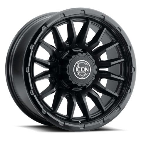 ICON Alloys Cajon 20x9 / 8x170 / 6mm / 5.25in BS Double Black Wheel