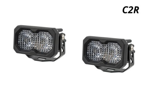 Diode Dynamics C2R White Flood Standard LED Pod (Pair)