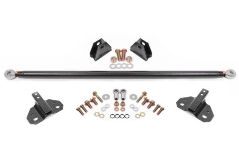 BMR Suspension 24-25 Ford Mustang Rear Steel Shock Mount & Brace Kit - Black Hammertone