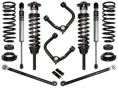 Icon 03-09 GX470 0-3.5in STAGE 3 SUSPENSION SYSTEM W TUBULAR UCA (1x ico52700, 1x ico54000T, 1x ico58451DJ, 1x ico58645, 2x ico56505, 1x ico56110)