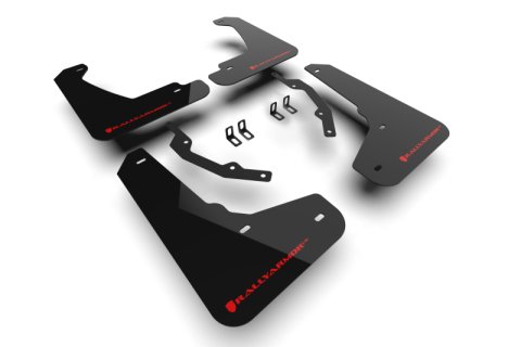 Rally Armor 24-26 Honda Prologue Black Mud Flap - Red Logo