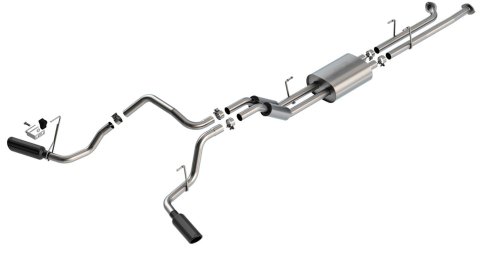 Borla 07-08 Toyota Tundra 5.7L S-Type Cat-Back Exhaust - 4in Black Chrome Tips
