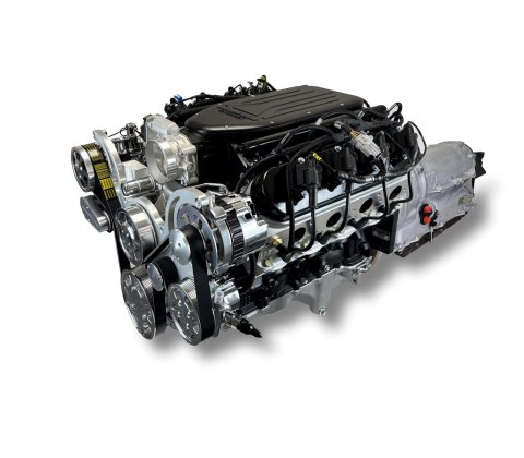 BluePrint Engines Engine and Transmission Combos BLS3768KZF 376 c.i. GM LS Compatible Builder Series - Standard Edition - Fuel Injected - ZF Automatic - Polished Pulley Kit