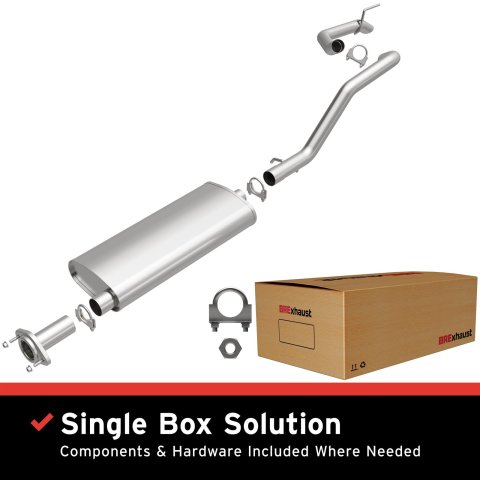 BRExhaust Direct-Fit Exhaust Systems for 2006-2010 COMMANDER, 2005-2010 GRAND CHEROKEE - 106-0014 Systems, Direct-Fit, Cat-back, Single, Steel, Aluminized, Rear Exit, Jeep, Kit