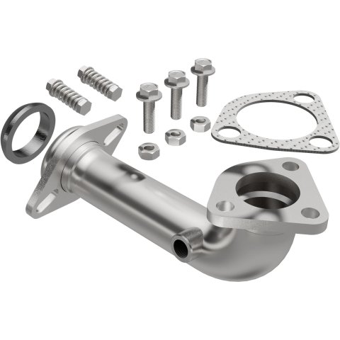 BRExhaust Direct-Fit Intermediate Pipes for 1999-2003 PROTEGE, 2002-2003 PROTEGE5 - 107-0117 Exhaust Pipes, Pipes, Stainless Steel, Natural, 2.000 in. O.D., Mazda, Each