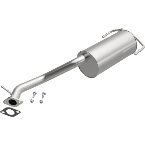 BRExhaust Direct-Fit Steel 2 Inch Muffler 108-0086 Mufflers, Direct-Fit, 2.00 in. Inlet/Outlet, Steel, Aluminized, Subaru, 2.5L, 3.0L, Each