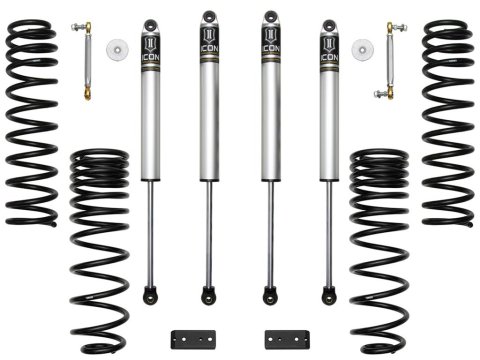 Icon Vehicle Dynamics Stage 2 Suspension Lift Kits for 2020-2022 GLADIATOR - K22102 Kit, Coil Springs With Shocks, 2, 2.50 in. Lift, Front, Rear, Jeep, Gladiator, Kit